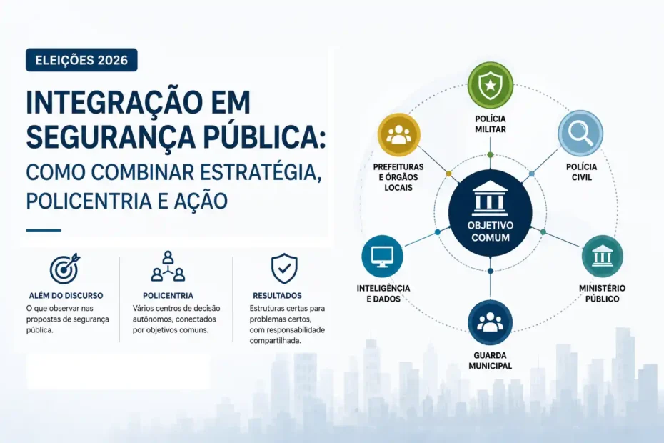 Integração em segurança pública nas propostas das Eleições 2026