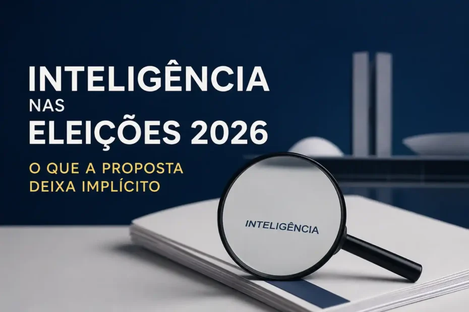 Inteligência nas Eleições 2026 e o que as propostas deixam implícito