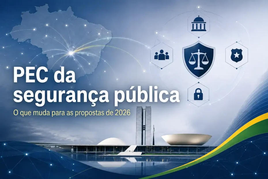 PEC da segurança pública e mudanças nas propostas das Eleições 2026