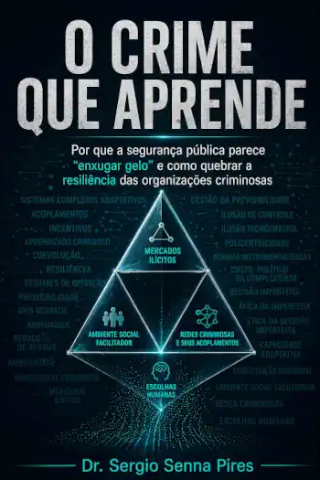 Capa do livro O Crime que Aprende, de Sergio Senna