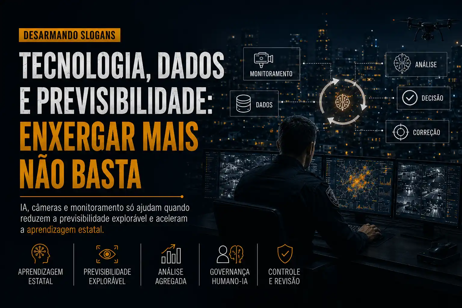 Tecnologia na segurança pública: enxergar mais não basta