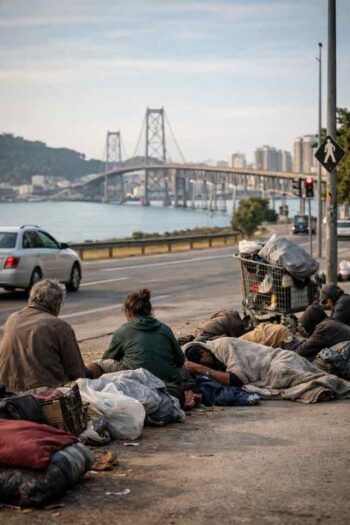 Internação involuntária em Florianópolis aparece neste cenário urbano real, onde abuso de substâncias, vulnerabilidade social e urgência política se cruzam diariamente.