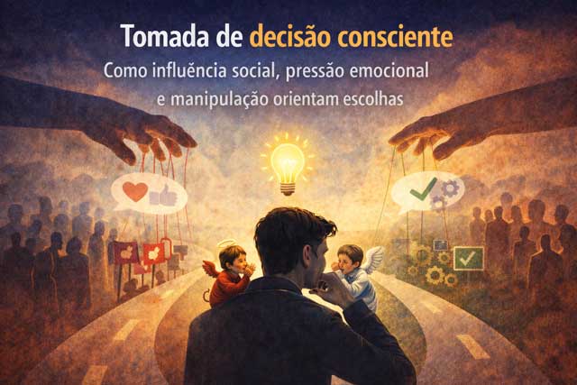 Tomada de decisão consciente: entenda como reconhecer influências invisíveis e escolher com mais autonomia psicológica