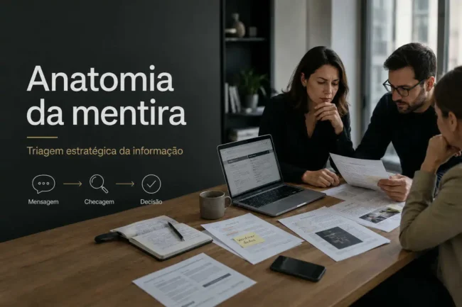 Anatomia da mentira: um modelo dinâmico para triagem estratégica da informação
