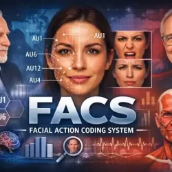 FACS anatomia facial mostrando unidades de ação e músculos faciais na análise comportamental