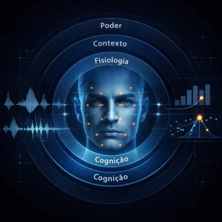 Modelo conceitual de Inteligência Comportamental Aplicada integrando fisiologia, cognição, contexto e dinâmica de poder na análise do comportamento humano