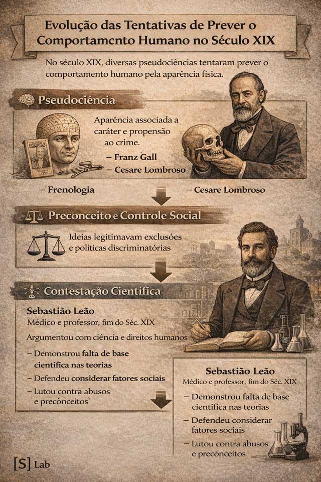 Lombroso tentou prever o crime pela aparência física — entenda como essa pseudociência gerou preconceitos e por que foi cientificamente desmontada