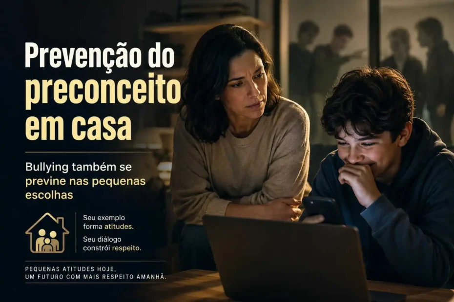 Pais podem agir antes que piadas, apelidos e humilhações virem hábito. A prevenção começa com presença, perguntas certas e rede de confiança.
