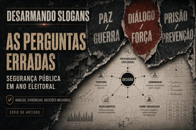 As perguntas erradas da segurança pública em ano eleitoral: não é escolha entre paz e guerra