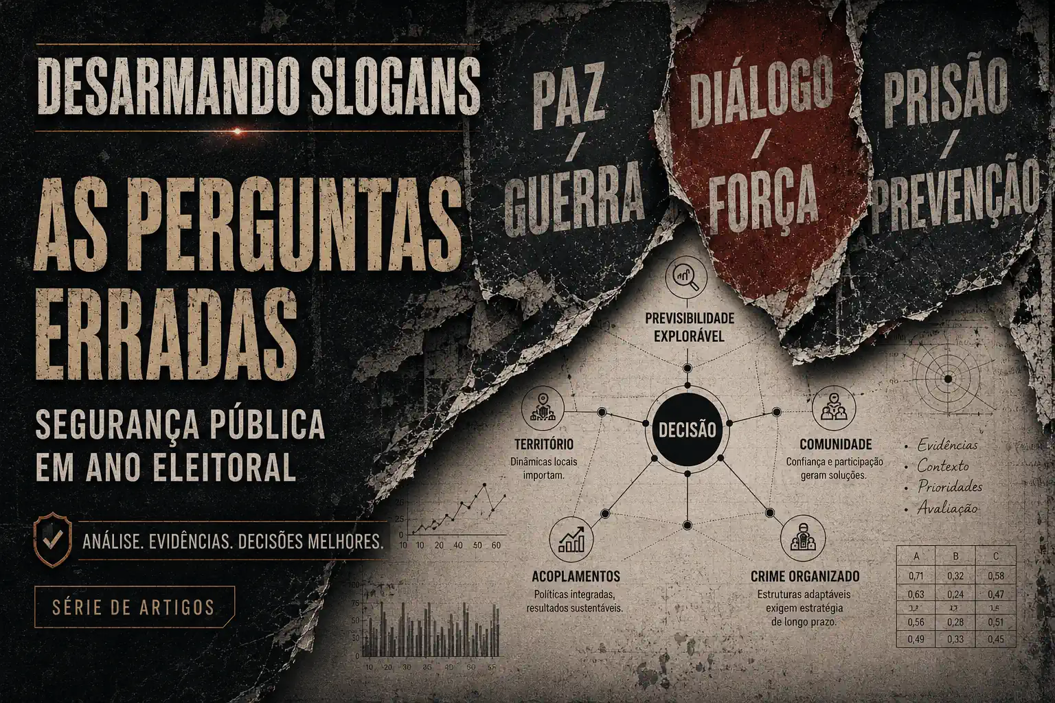 As perguntas erradas da segurança pública em ano eleitoral: não é escolha entre paz e guerra