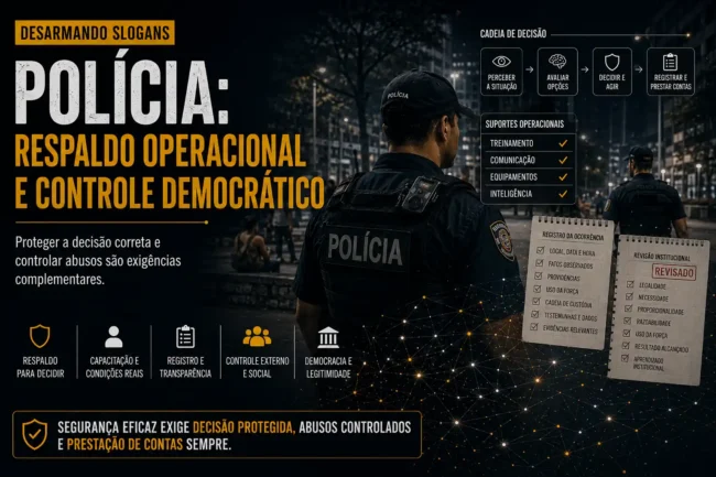 Respaldo policial e controle democrático: decisão correta, abuso e medo decisório