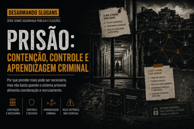 Sistema prisional e crime organizado: contenção, controle e aprendizagem criminal