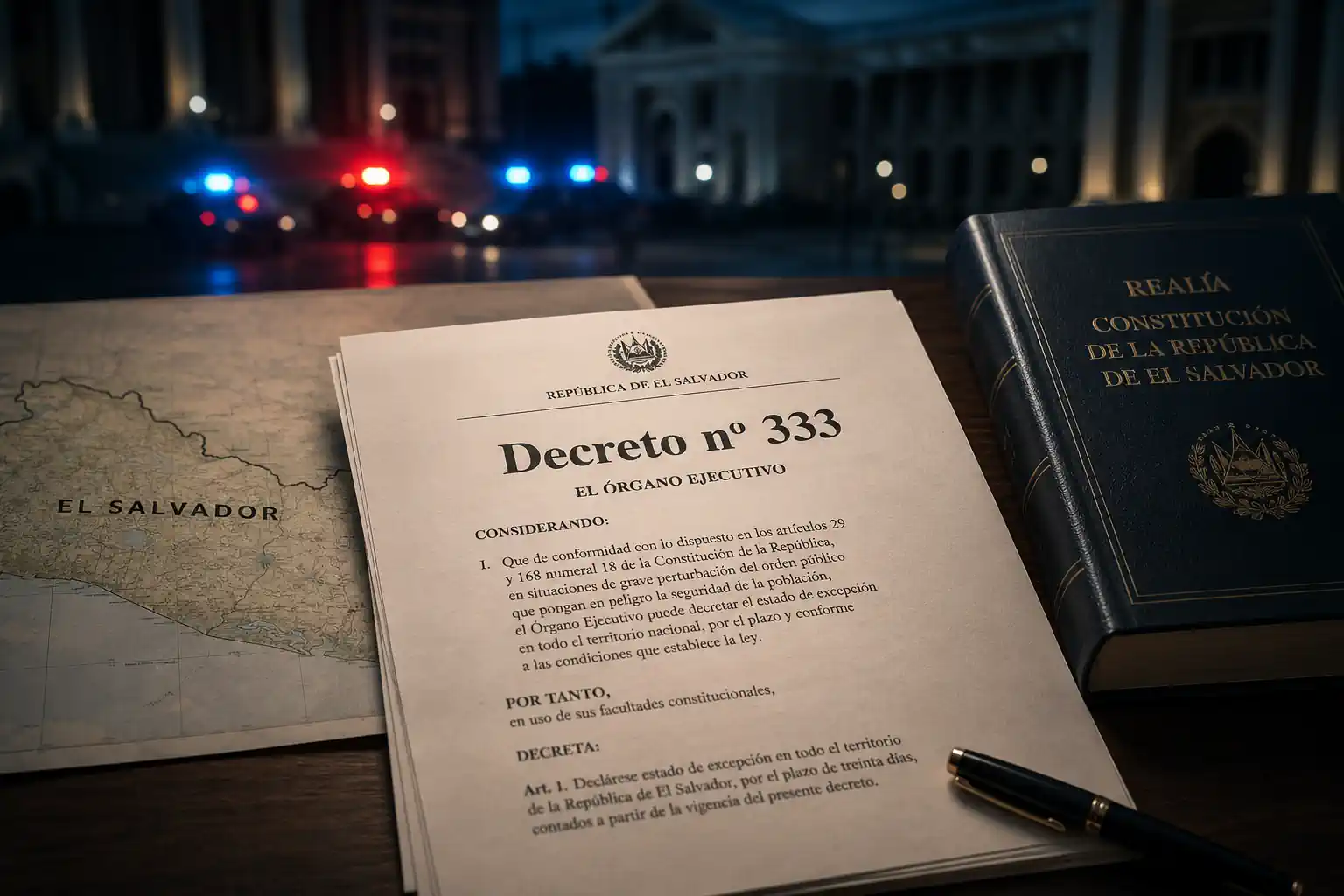 O Decreto nº 333 e o início do regime de exceção em El Salvador