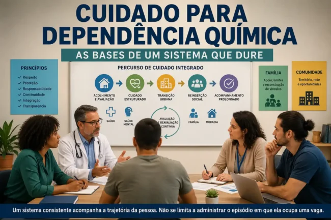 Cuidado para Dependência Química: ideias para o sistema durar
