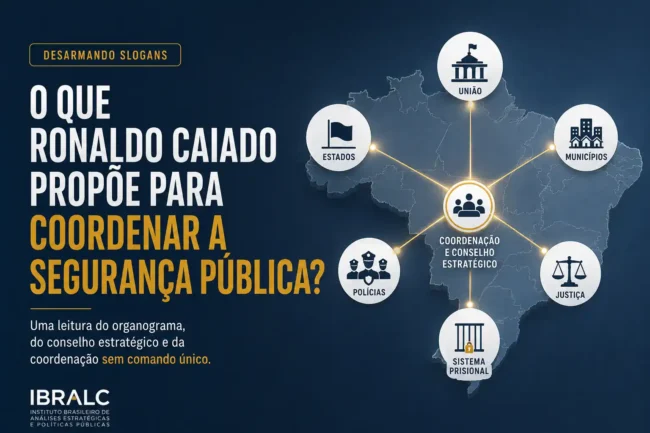 O que Ronaldo Caiado propõe para coordenar a segurança pública?