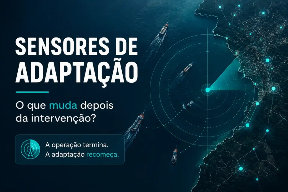 Sensores de adaptação na segurança pública para acompanhar mudanças após uma intervenção